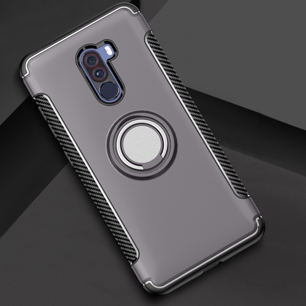 Xiaomi Pocophone F1 Удароустойчив Ring Holder Калъф и Протектор