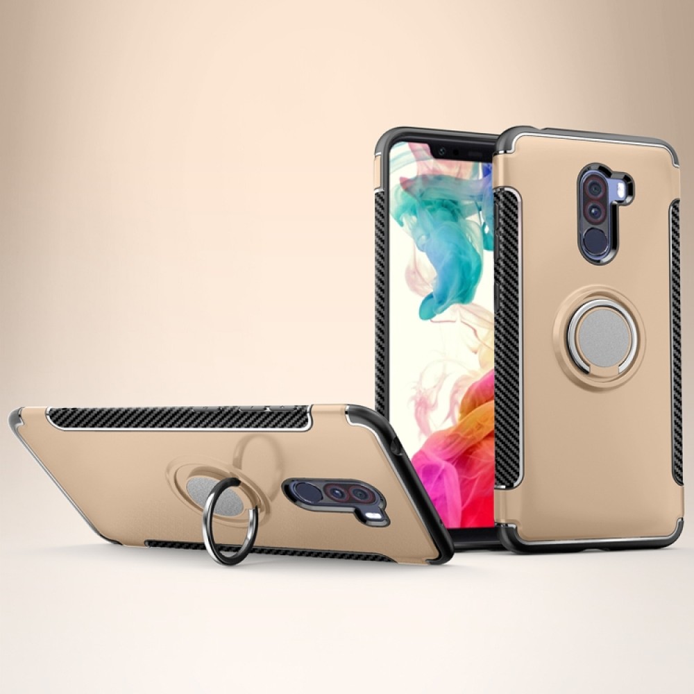 Xiaomi Pocophone F1 Удароустойчив Ring Holder Калъф и Протектор