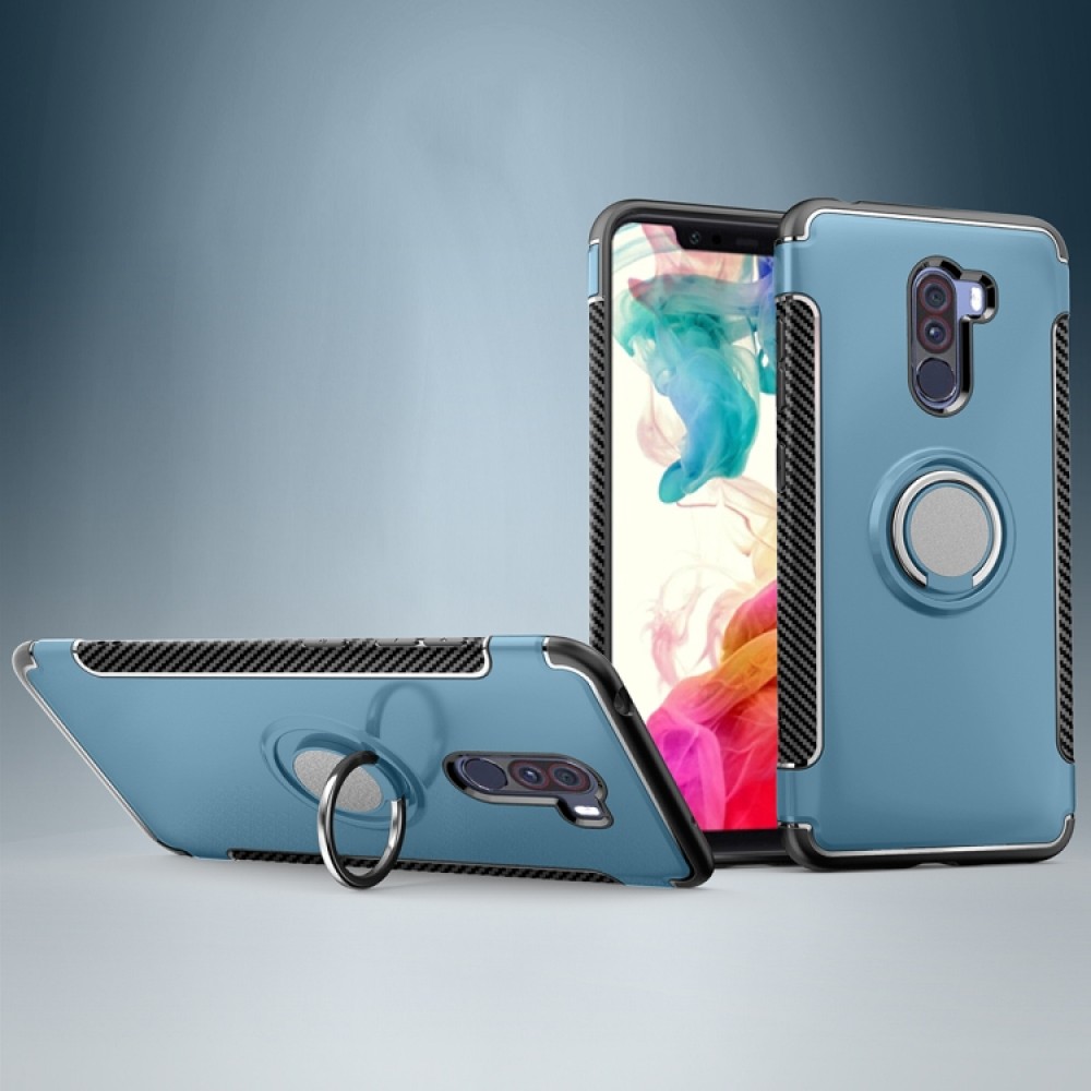Xiaomi Pocophone F1 Удароустойчив Ring Holder Калъф и Протектор