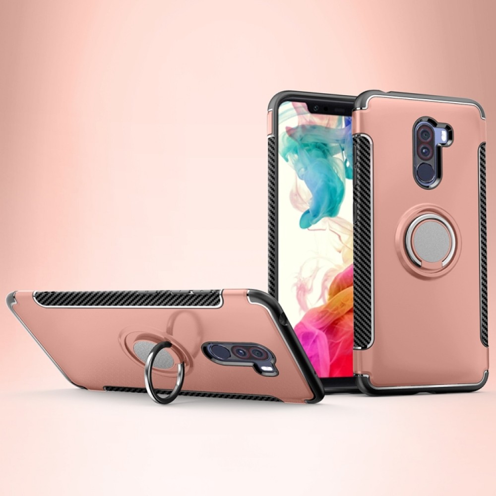 Xiaomi Pocophone F1 Удароустойчив Ring Holder Калъф и Протектор