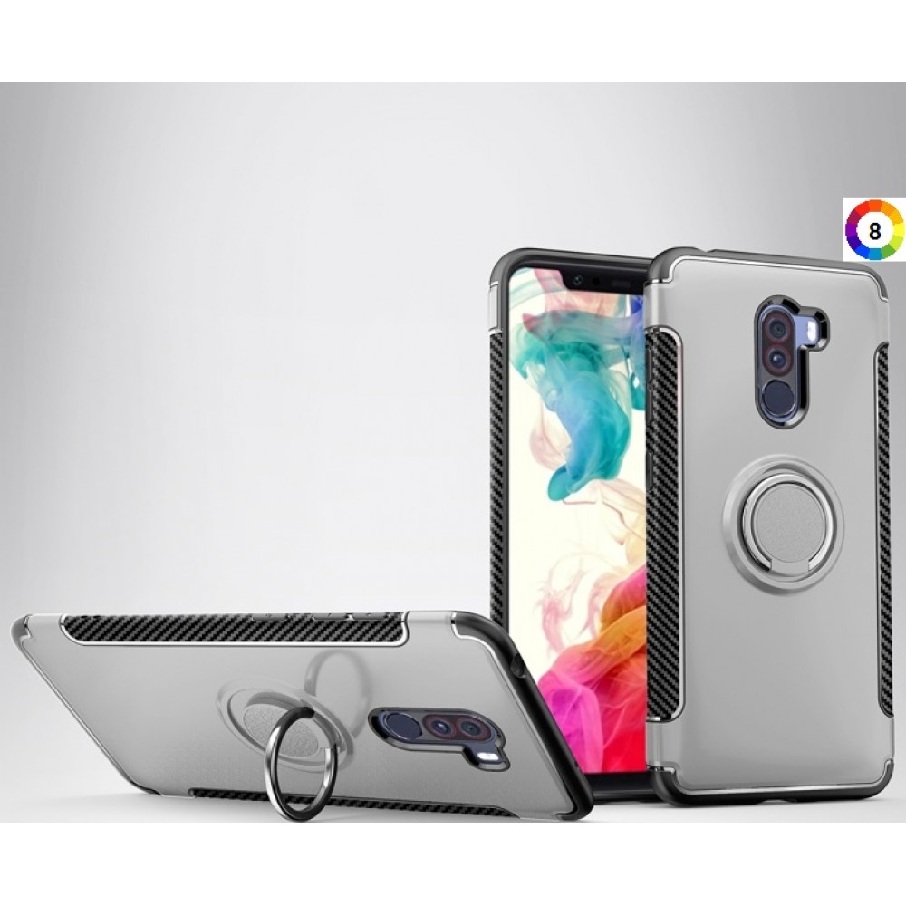 Xiaomi Pocophone F1 Удароустойчив Ring Holder Калъф и Протектор