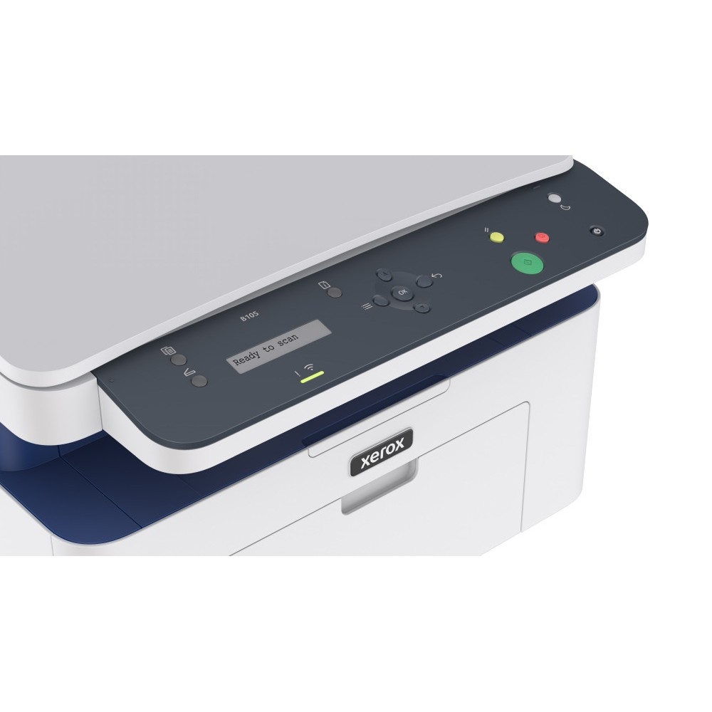 Xerox B105 МФУ - A4 Моно Печат/Копир/Скен, Wi-Fi, 20ppm - Бял/Син