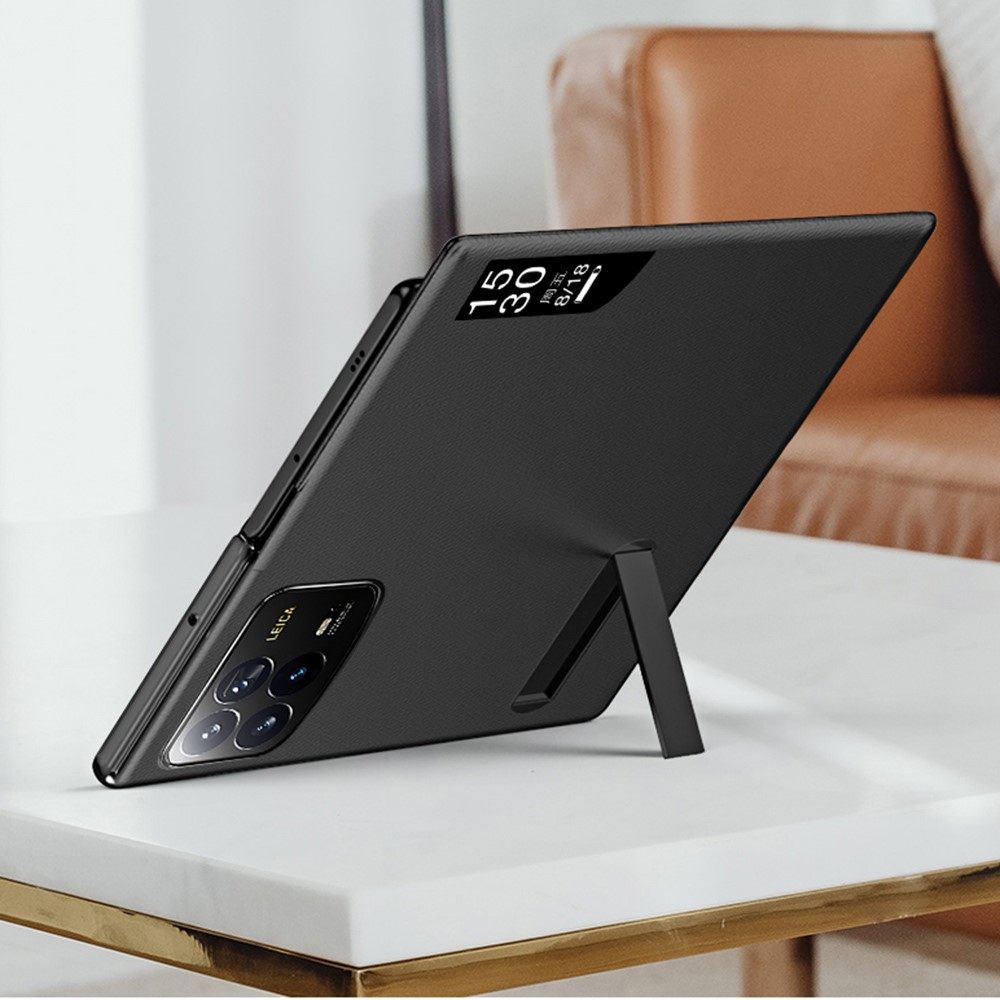 Калъф с Прозорец и Стойка за Xiaomi Mix Fold 4 5G - PU Кожа, Магнитно затваряне, Вкл. Протектор - 3 Цвята