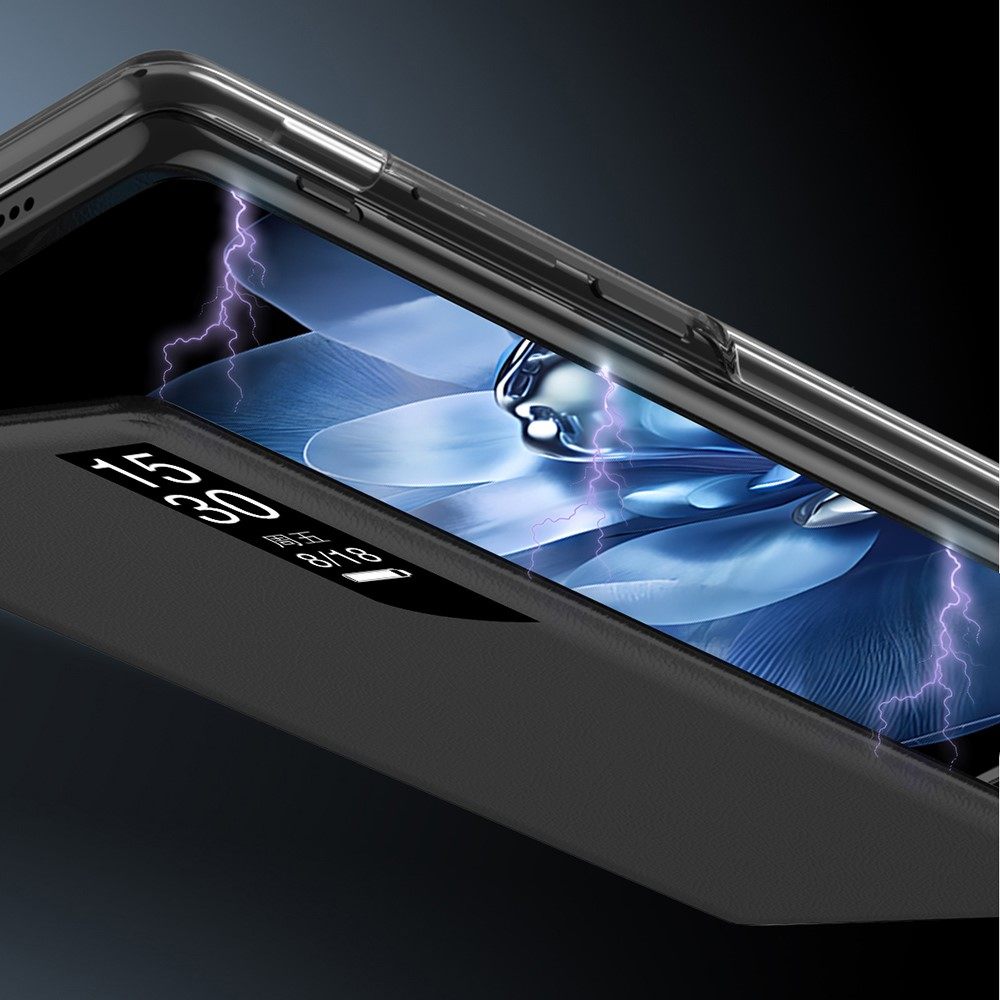 Калъф с Прозорец и Стойка за Xiaomi Mix Fold 4 5G - PU Кожа, Магнитно затваряне, Вкл. Протектор - 3 Цвята