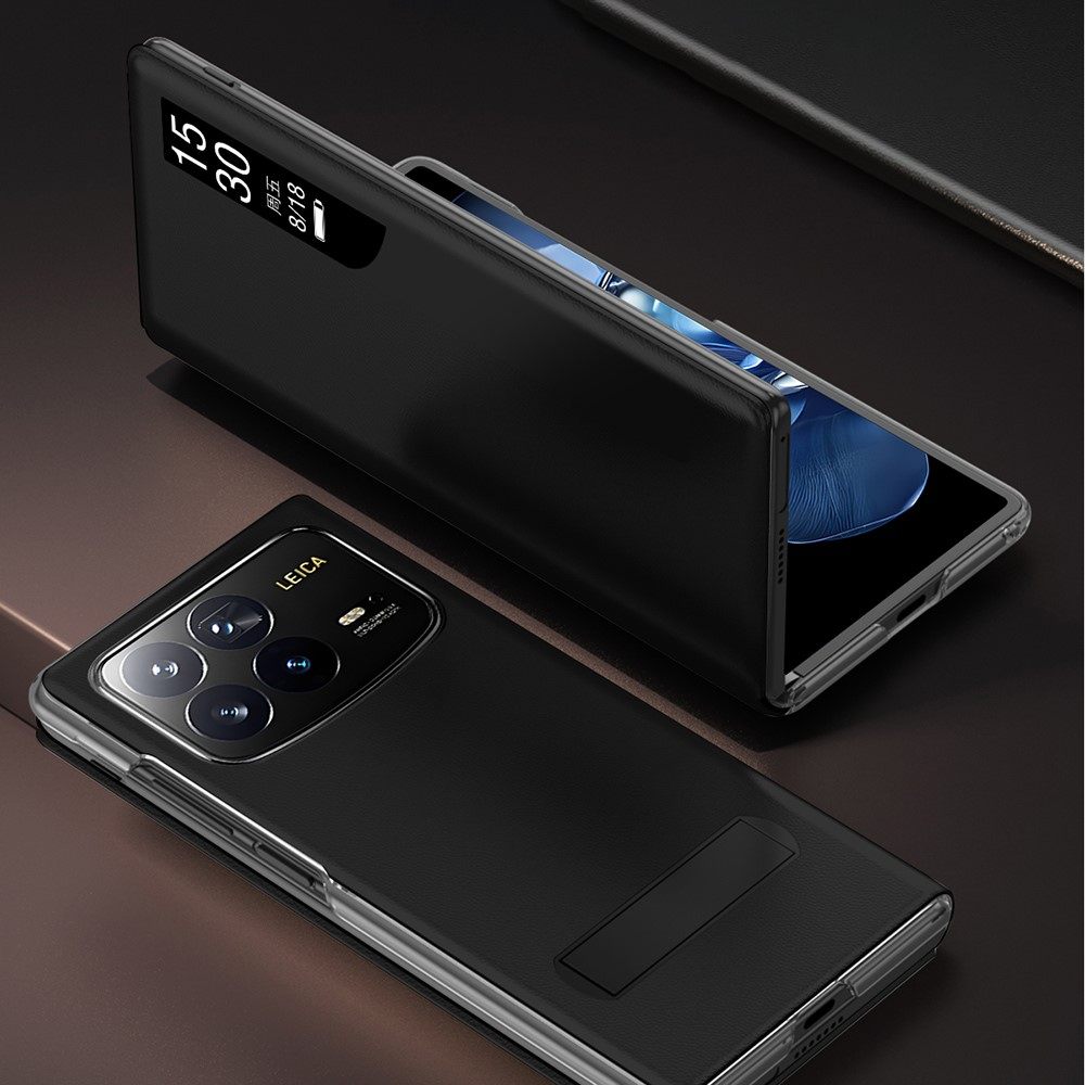 Калъф с Прозорец и Стойка за Xiaomi Mix Fold 4 5G - PU Кожа, Магнитно затваряне, Вкл. Протектор - 3 Цвята