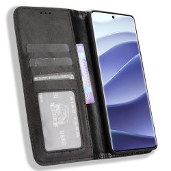 Кожен Калъф Портфейл за Xiaomi Poco X7 5G - Ретро дизайн, Магнитен, Стойка, Слот за Карти, Вкл. Протектор - 4 Цвята