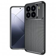 Xiaomi 15 Pro Удароустойчив Carbon Fiber Калъф и Протектор