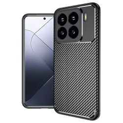 Xiaomi 15 Pro Удароустойчив Carbon Fiber Калъф и Протектор
