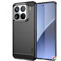 MOFI JK TPU Калъф с Карбонова Текстура + Скрийн Протектор за Xiaomi 15 Pro – Черен, Тъмносин, Червен