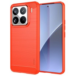 MOFI JK TPU Калъф с Карбонова Текстура + Скрийн Протектор за Xiaomi 15 Pro – Черен, Тъмносин, Червен