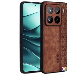 Xiaomi 15 Pro Удароустойчив Кожен Калъф AZNS + Скрийн Протектор – Черен, Зелен, Син, Лилав, Кафяв