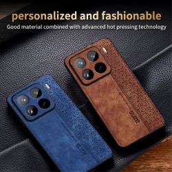 Xiaomi 15 Pro Удароустойчив Кожен Калъф AZNS + Скрийн Протектор – Черен, Зелен, Син, Лилав, Кафяв