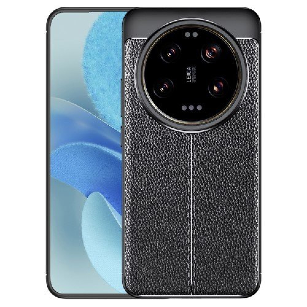 Xiaomi 15 Ultra Удароустойчив Litchi Texture Калъф и Протектор