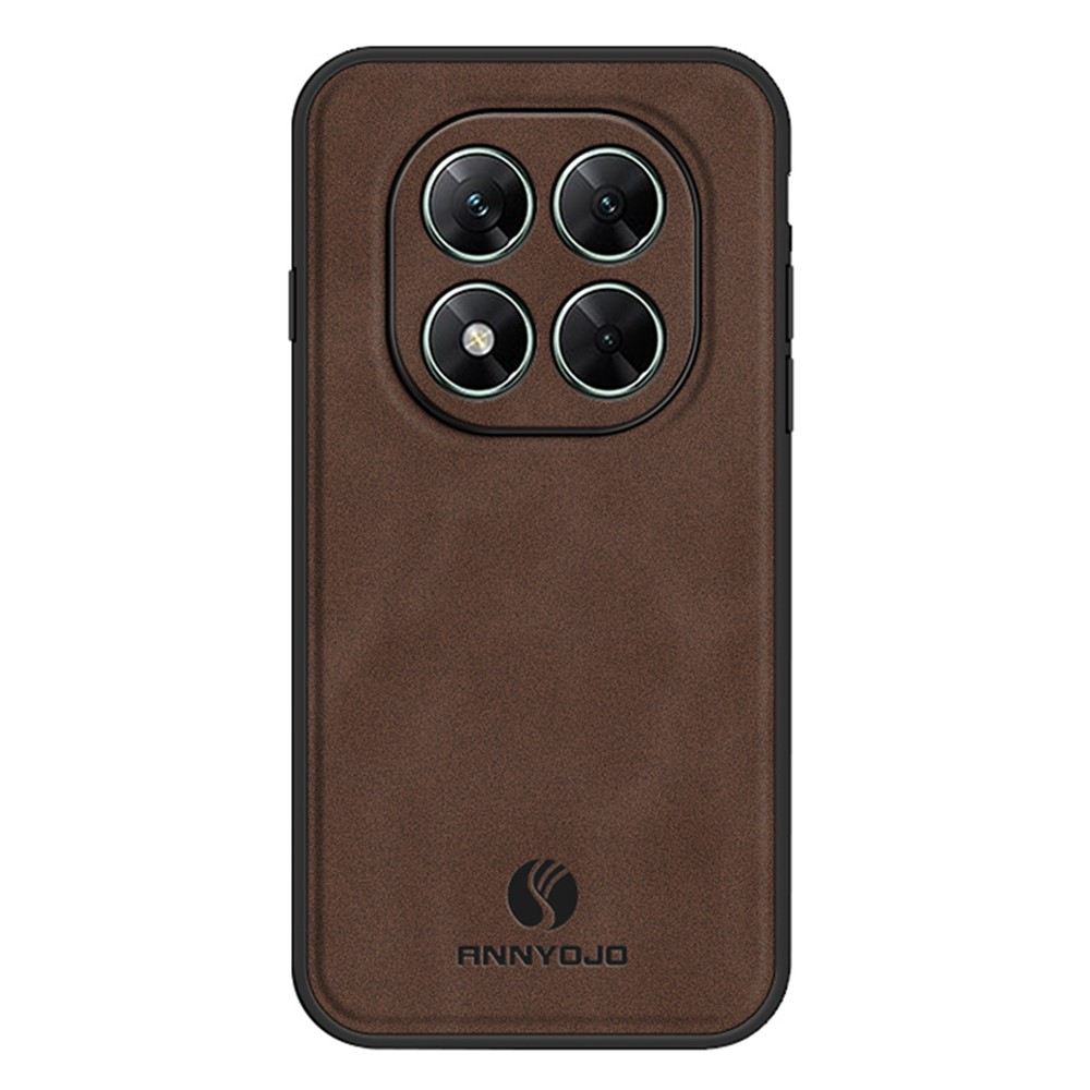 Кожен Калъф ANNYOJO за Xiaomi Poco X7 5G - PU кожа + PC + TPU, Анти-drop, Магнитен, 0.3mm Повдигнати Ръбове, Вкл. Протектор - 5 Цвята