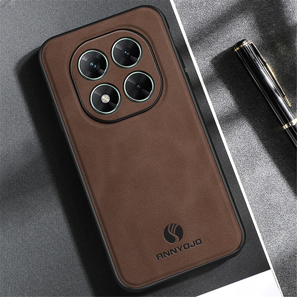 Кожен Калъф ANNYOJO за Xiaomi Poco X7 5G - PU кожа + PC + TPU, Анти-drop, Магнитен, 0.3mm Повдигнати Ръбове, Вкл. Протектор - 5 Цвята