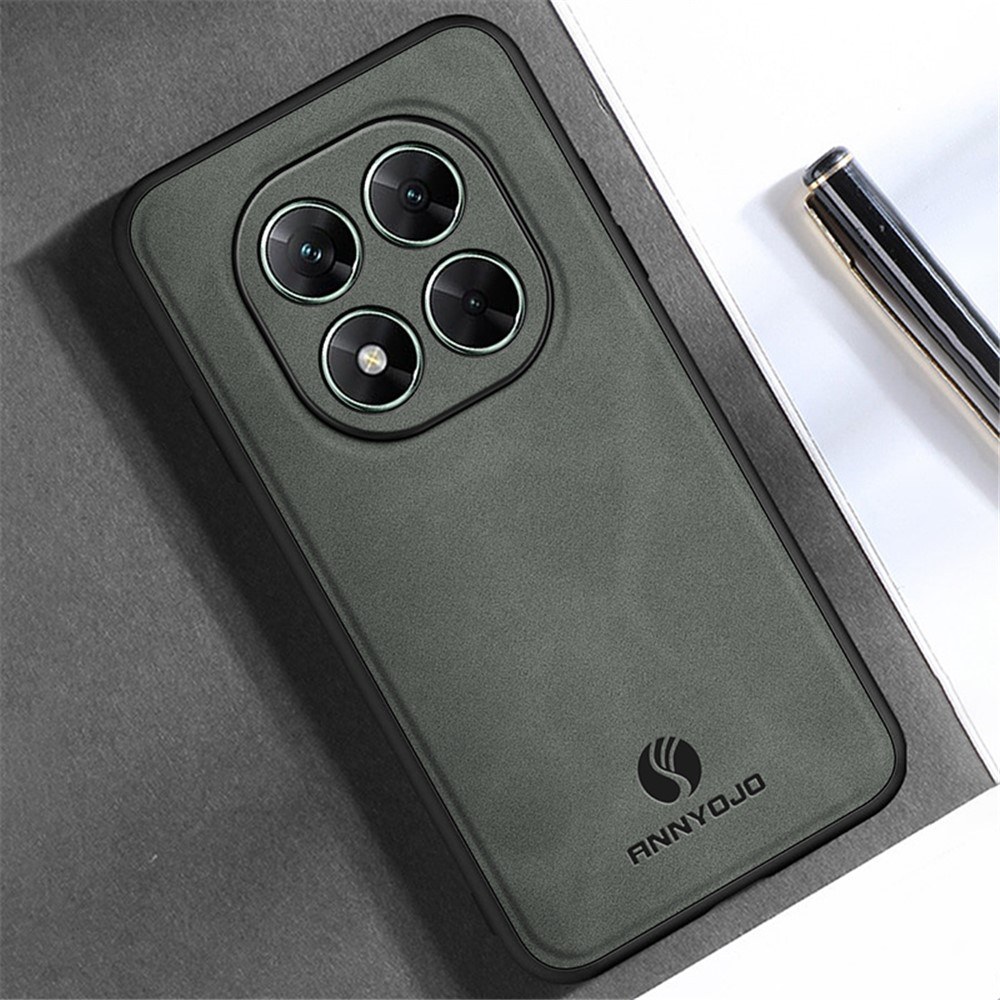 Кожен Калъф ANNYOJO за Xiaomi Poco X7 5G - PU кожа + PC + TPU, Анти-drop, Магнитен, 0.3mm Повдигнати Ръбове, Вкл. Протектор - 5 Цвята