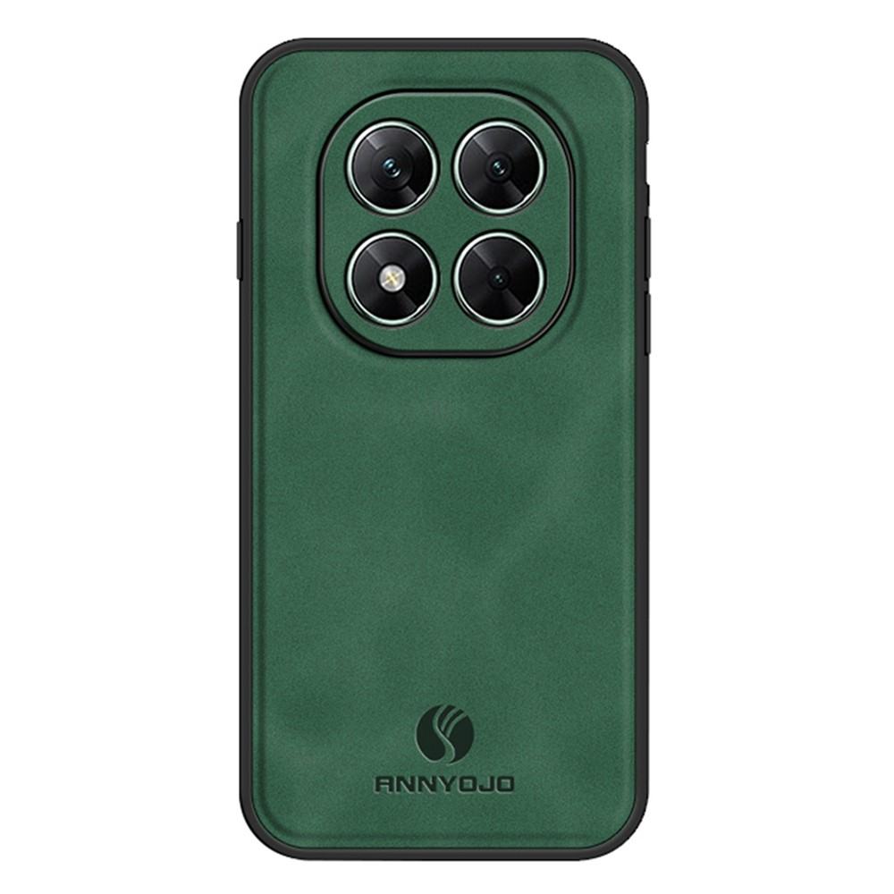 Кожен Калъф ANNYOJO за Xiaomi Poco X7 5G - PU кожа + PC + TPU, Анти-drop, Магнитен, 0.3mm Повдигнати Ръбове, Вкл. Протектор - 5 Цвята