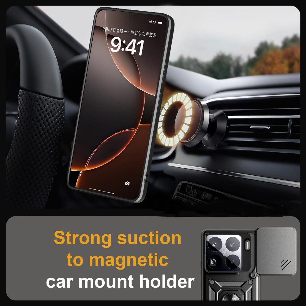Xiaomi 15 Pro  Удароустойчив Ring Holder Калъф и Протектор