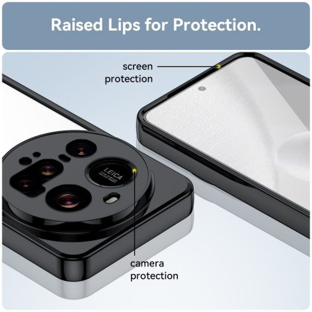 Xiaomi 15 Ultra Силиконов Калъф Anti-drop TPU + Acrylic и Протектор