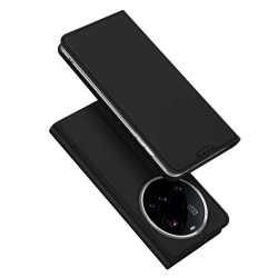 Кожен Калъф DUX DUCIS + Скрийн Протектор за Xiaomi 15 Ultra – Черен / Тъмносин