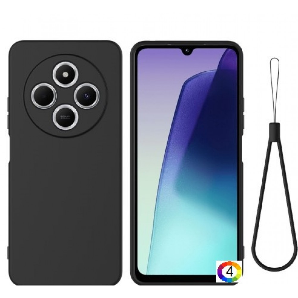 Xiaomi Poco M7 5G Hand Strap Силиконов Калъф TPU и Протектор