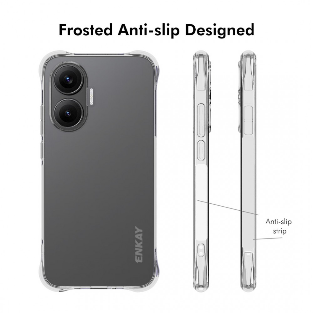 Xiaomi Poco F7 5G / Redmi Turbo 4 Pro 5G  Удароустойчив ENKAY  HAT PRINCE Shockproof/ Anti-slip Силиконов Калъф и Протектор