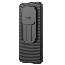 NILLKIN Camshield Pro Калъф за Xiaomi Redmi Note 15 Pro 5G - PC+TPU, Плъзгащо капаче за камера, Черен