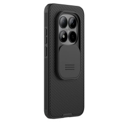 NILLKIN Camshield Pro Калъф за Xiaomi Redmi Note 15 Pro 5G - PC+TPU, Плъзгащо капаче за камера, Черен