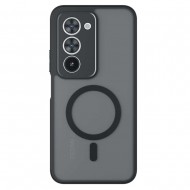 Защитен калъф с Протектор за Xiaomi Redmi 15 5G/4G | Удароустойчив PC+TPU, MagSafe |Цвят: Черен 