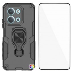 WANLONFENG Удароустойчив кълъф с Протектор за Xiaomi Redmi 15C 5G / 4G / Poco C85 4G - Черен, Син, Сив, Розов, Зелен 