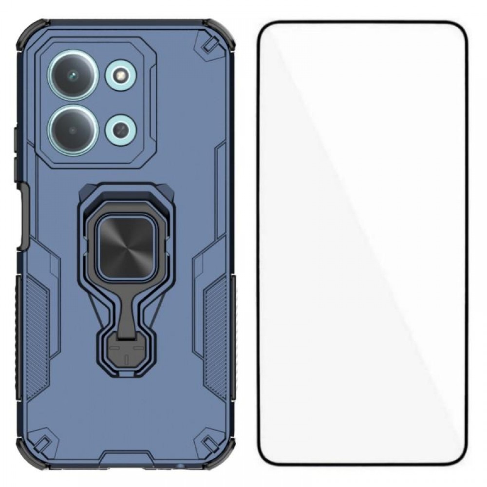 WANLONFENG Удароустойчив кълъф с Протектор за Xiaomi Redmi 15C 5G / 4G / Poco C85 4G - Черен, Син, Сив, Розов, Зелен
