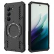 WANLONFENG Магнитен Калъф за Xiaomi Redmi 15 5G/4G  | Комплект с 2 Стъклени Протектора | PC + TPU | MagSafe |Цвят: Черен