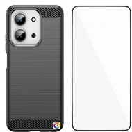 WANLONFENG LS Удароустойчив TPU Калъф с Протектор за Xiaomi Redmi 15C 5G / 4G / Poco C85 4G - Черен, Син, Червен