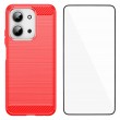 WANLONFENG LS Удароустойчив TPU Калъф с Протектор за Xiaomi Redmi 15C 5G / 4G / Poco C85 4G - Черен, Син, Червен