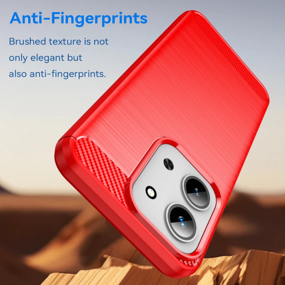 WANLONFENG LS Удароустойчив TPU Калъф с Протектор за Xiaomi Redmi 15C 5G / 4G / Poco C85 4G - Черен, Син, Червен