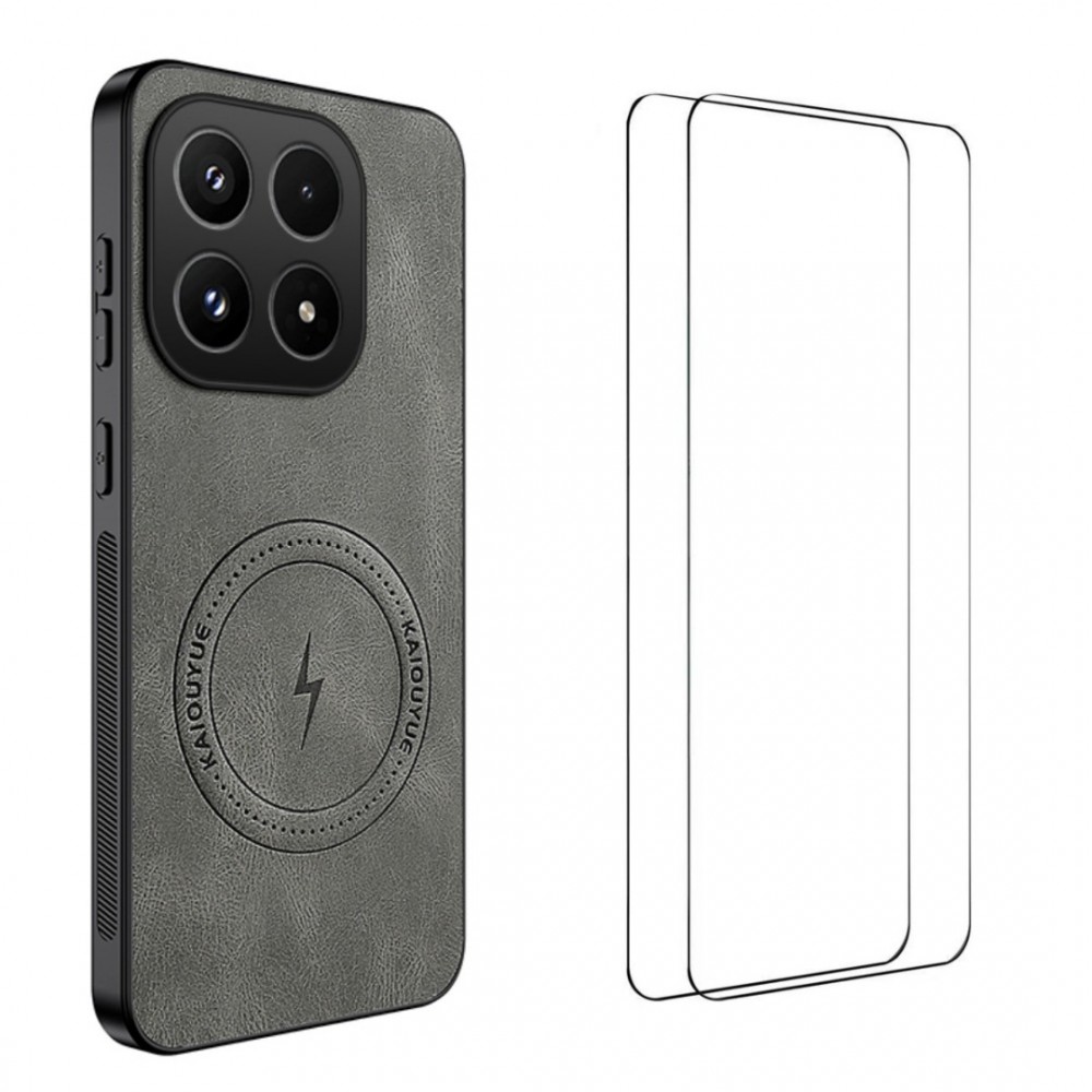 WANLONFENG SD Магнитен Калъф за Xiaomi 17 - PC+TPU, Nappa текстура, 2 стъкла, 4 цвята
