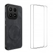 WANLONFENG SD Магнитен Калъф за Xiaomi 17 - PC+TPU, Nappa текстура, 2 стъкла, 4 цвята