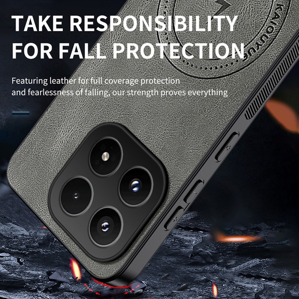 WANLONFENG SD Магнитен Калъф за Xiaomi 17 - PC+TPU, Nappa текстура, 2 стъкла, 4 цвята