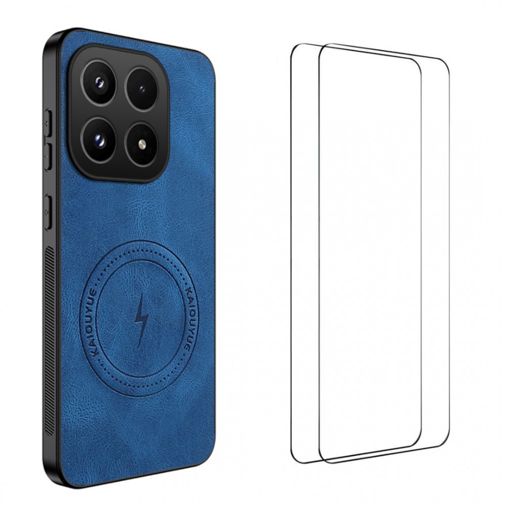WANLONFENG SD Магнитен Калъф за Xiaomi 17 - PC+TPU, Nappa текстура, 2 стъкла, 4 цвята
