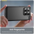 Защитен калъф AMORUS  за Xiaomi 15T Pro | TPU, Въглеродна текстура | Вкл. Протектор | Черен, Червен, Тъмносин