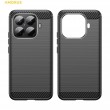 Защитен калъф AMORUS  за Xiaomi 15T Pro | TPU, Въглеродна текстура | Вкл. Протектор | Черен, Червен, Тъмносин