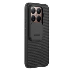 NILLKIN Camshield Pro за Xiaomi 15T Pro - TPU Калъф с плъзгащ се капак за камера | Вкл. Протектор в комплекта | Черен