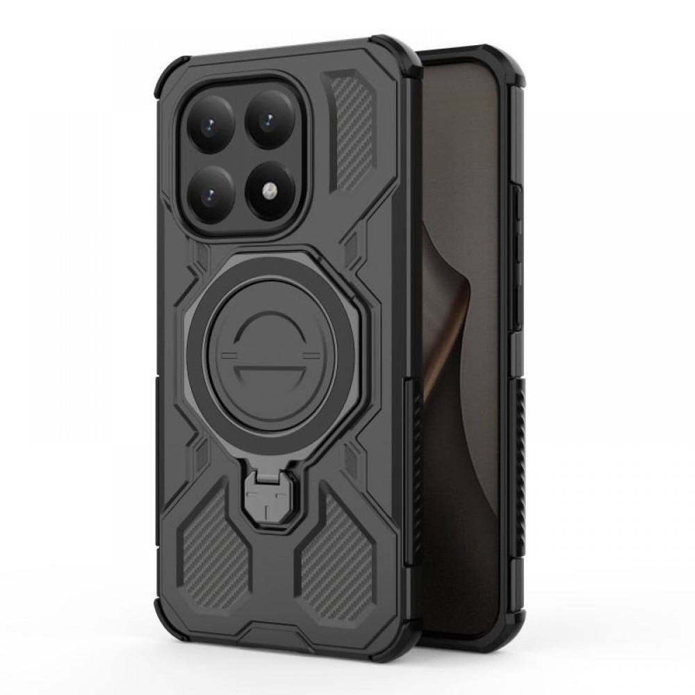 WANLONFENG Калъф (PC + TPU) със Стойка за Xiaomi 15T | 2 бр. Стъклени Протектори | Усилена защита | 4 Цвята