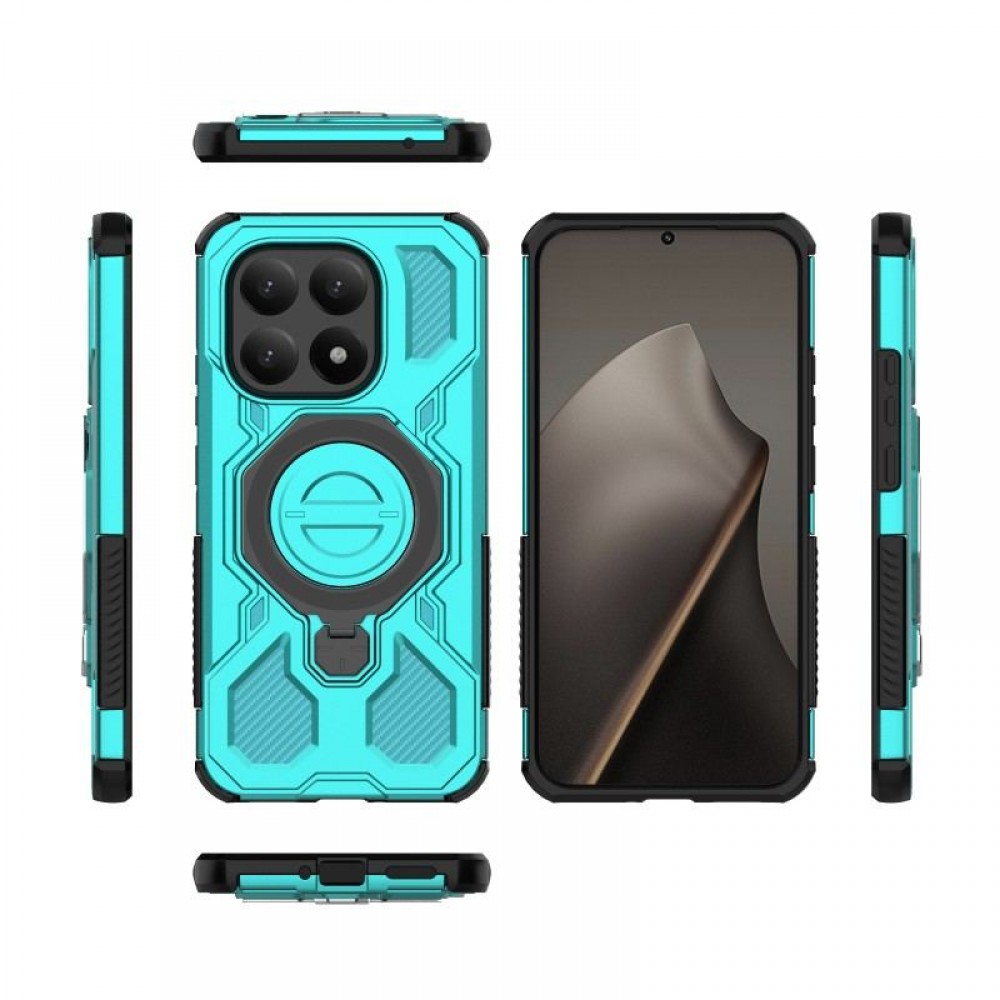 WANLONFENG Калъф (PC + TPU) със Стойка за Xiaomi 15T | 2 бр. Стъклени Протектори | Усилена защита | 4 Цвята