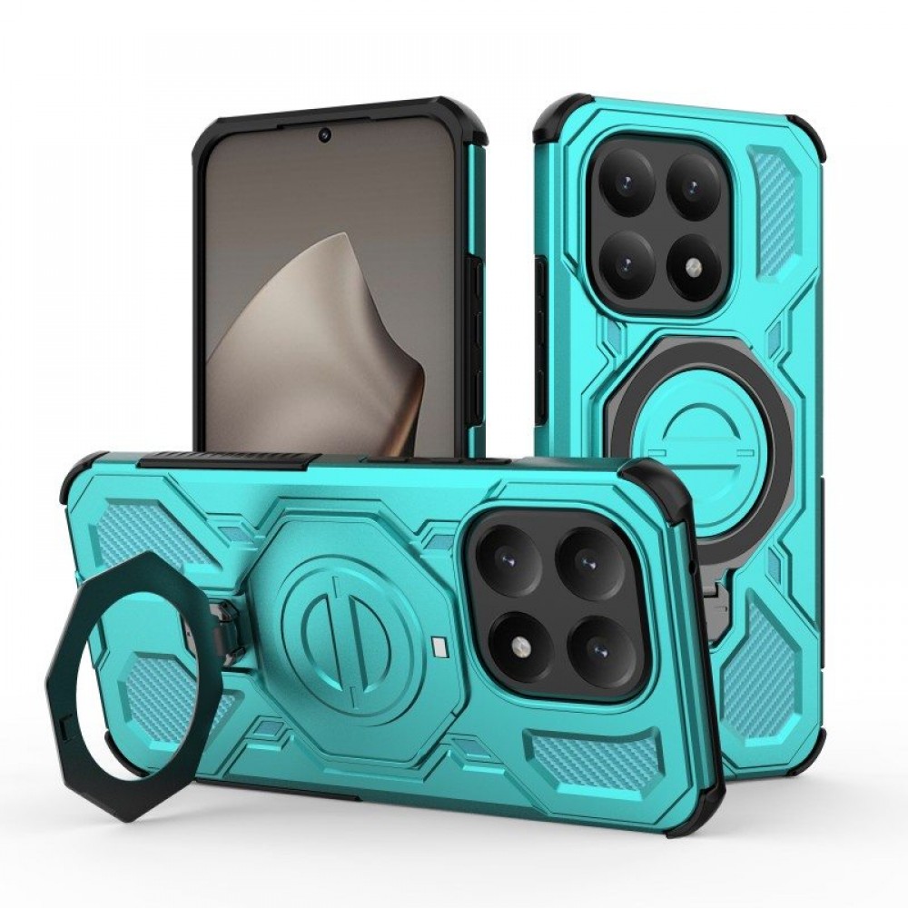 WANLONFENG Калъф (PC + TPU) със Стойка за Xiaomi 15T | 2 бр. Стъклени Протектори | Усилена защита | 4 Цвята
