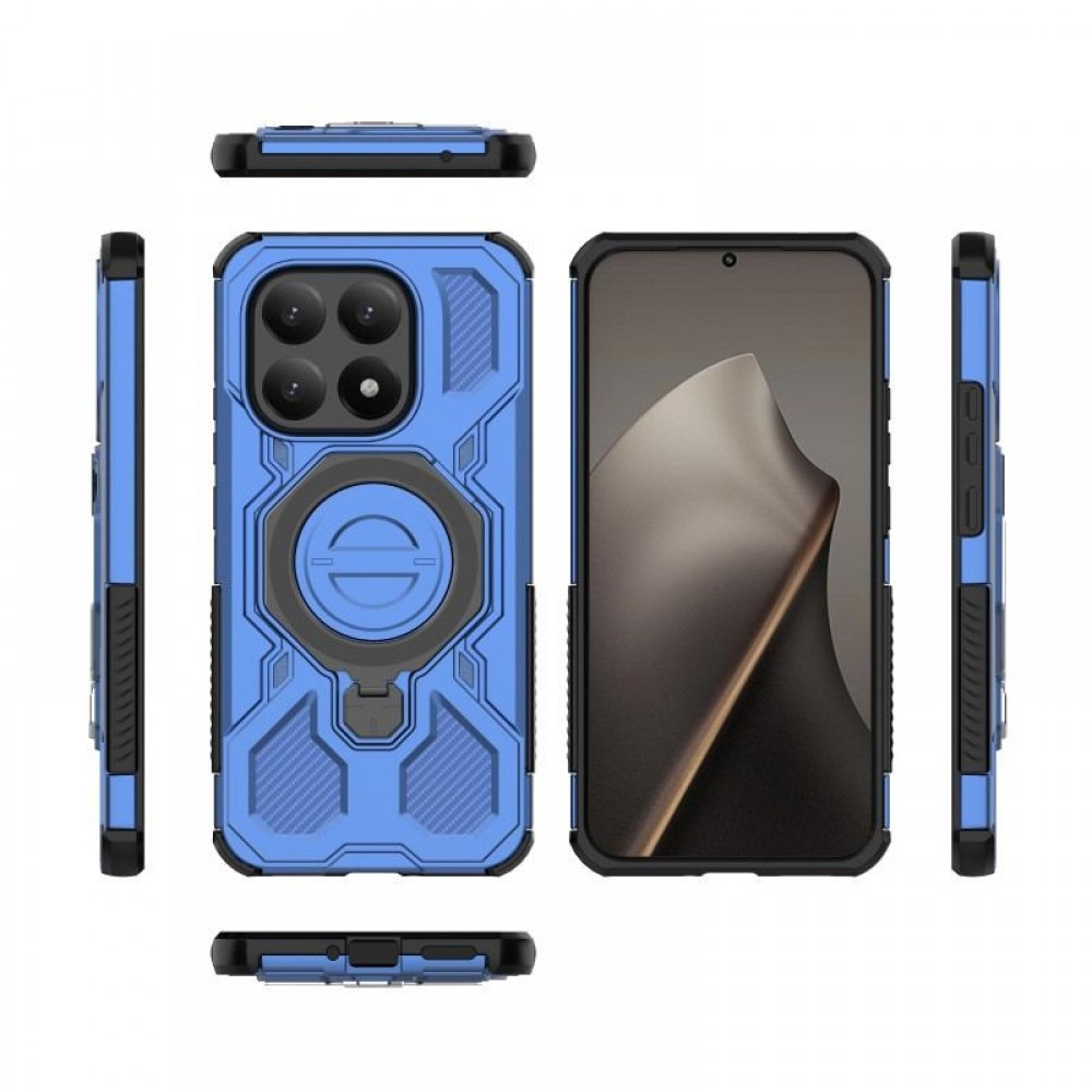 WANLONFENG Калъф (PC + TPU) със Стойка за Xiaomi 15T | 2 бр. Стъклени Протектори | Усилена защита | 4 Цвята