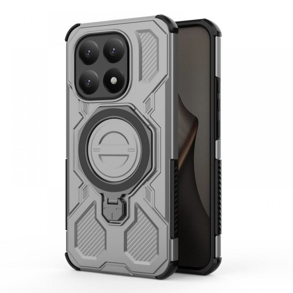 WANLONFENG Калъф (PC + TPU) със Стойка за Xiaomi 15T | 2 бр. Стъклени Протектори | Усилена защита | 4 Цвята