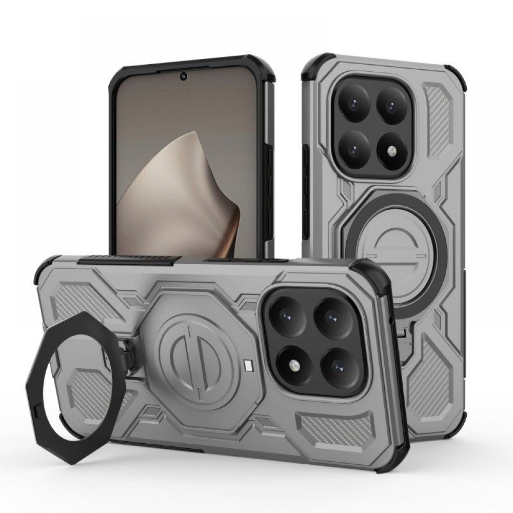 WANLONFENG Калъф (PC + TPU) със Стойка за Xiaomi 15T | 2 бр. Стъклени Протектори | Усилена защита | 4 Цвята