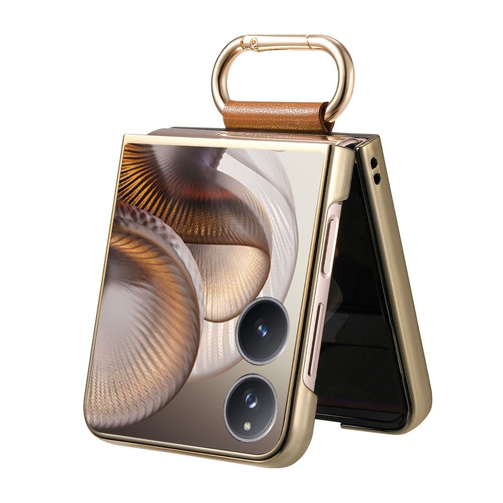 Xiaomi Mix Flip 2 калъф – PC+PU кожа, метално покритие, халка подставка, протектор, 4 цвята