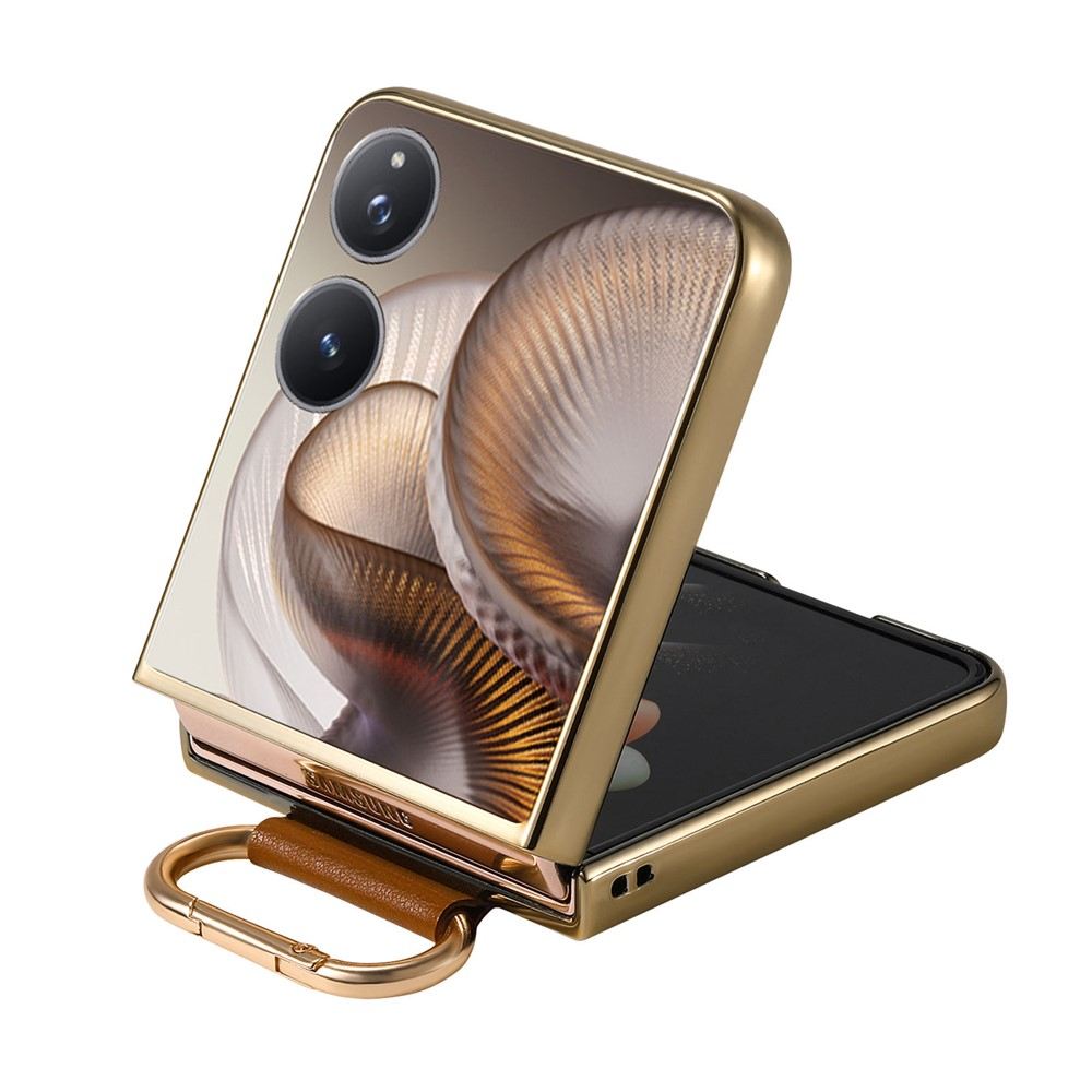 Xiaomi Mix Flip 2 калъф – PC+PU кожа, метално покритие, халка подставка, протектор, 4 цвята
